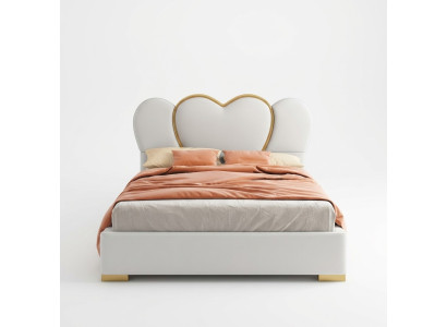 Camera da letto di lusso Letto Imbottito Design Letti di lusso matrimoniali in pelle per hotel