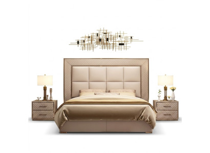 Classico rivestimento in pelle ecopelle letto matrimoniale design di lusso letti matrimoniali.