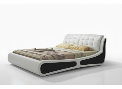 Letto Imbottito Design di Lusso Letti Matrimoniali Bianchi 180x200cm Camera da Letto in Pelle