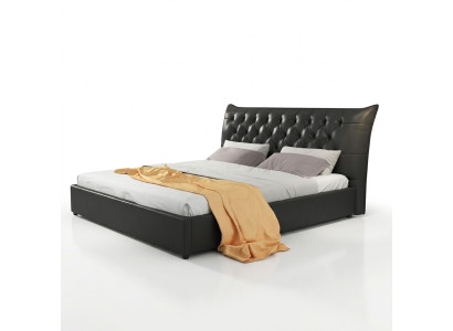 Designer letto matrimoniale letti camera da letto in pelle di lusso hotel imbottito