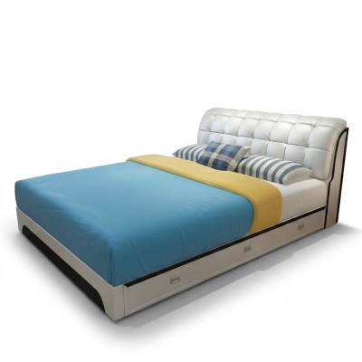 Letto matrimoniale letto matrimoniale design di lusso letto imbottito di lusso design letto matrimoniale in pelle