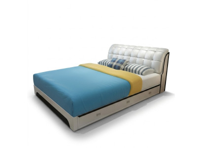 Letto matrimoniale letto matrimoniale design di lusso letto imbottito di lusso design letto matrimoniale in pelle