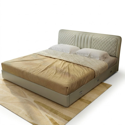 Design del tessuto Letto Matrimoniale Letti di lusso Sposati Moderno Struttura dell'hotel Sonno