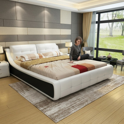 Design Letto Camera da letto Letti Tessile Hotel Lusso Imbottito Mobili Tessuto Mobili