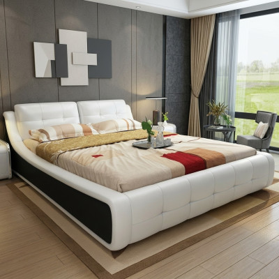 Design Letto Camera da letto Letti Tessile Hotel Lusso Imbottito Mobili Tessuto Mobili