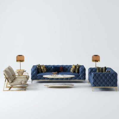 Divano in pelle, set di divani 3+2 posti in tessuto divano imbottito divano sofa couch.