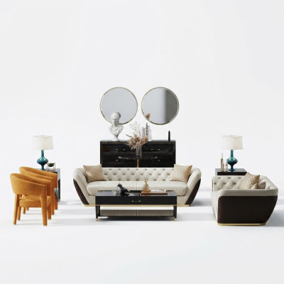 Set di divani modulari design divani imbottiti divani a 3 + 2 posti