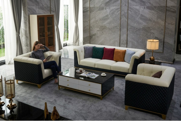 Divano in pelle, divani, design moderno, divano 3+2+1