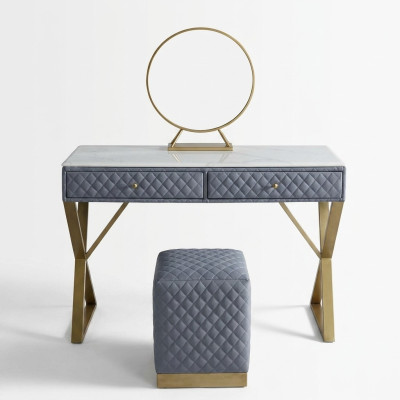 Tavoli trucco Consolle Tavolo Camera da letto Decorazioni in legno Specchio + Comò