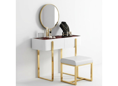 Tavolo trucco, tavolo da toeletta, tavolo per trucco, comò con specchio, consolle.