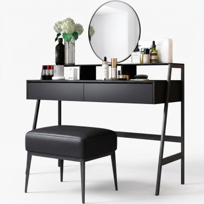 Tavolo da trucco e toletta con specchio e cassettiera per cosmetici di design