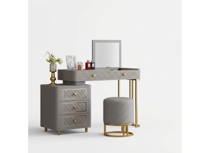 Tavolo da toeletta Console Tavoli da trucco Tavolo Consolle in metallo Specchio
