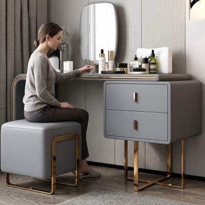 Tavolo Moderno Console Specchio Comò Tavolino da toeletta Camera da letto Sgabello Console