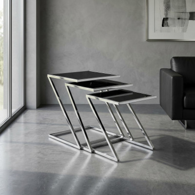 Set di 3 tavolini da salotto design tavolino da caffè comodino tavoli tavolo da soggiorno
