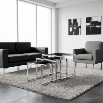 Set 3x Tavolino da salotto Tavolino da caffè Tavolino d'appoggio Tavolino da soggiorno Design Tavoli