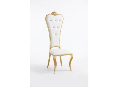 Sedia Poltroncina Rivestimento Legno Sedie Classiche Lusso Acciaio Inossidabile Poltrona