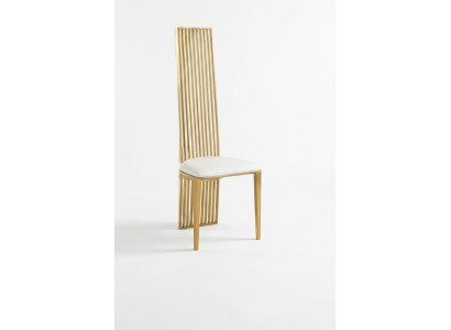 Design sedia di lusso imbottita sedie classiche in acciaio inossidabile poltrona.