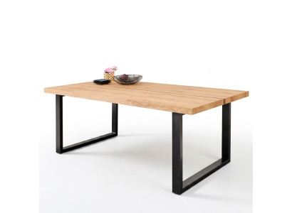 Tavolo da pranzo Gambe in metallo Tavolo Legno naturale Nuovo Mobili loft Tavoli Arredamento