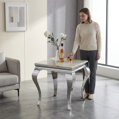 Tavolino Tavolo Tavolino Divano Tavoli Soggiorno Design Acciaio inossidabile