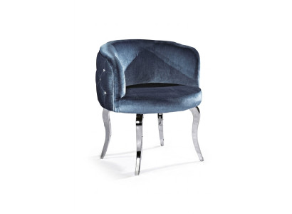 Design sedia tessuto sala da pranzo acciaio inossidabile poltrona poltrona Lounge