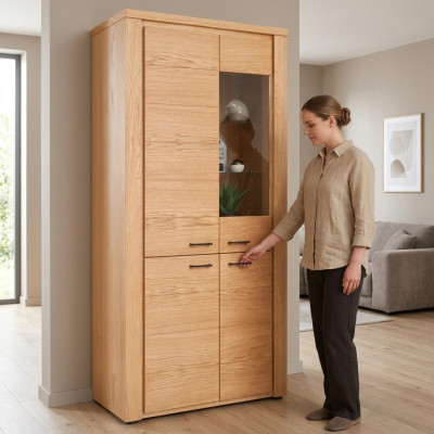 Vetrina, credenza, armadio, cassettiera, mobili in legno, stile collezione sala da pranzo vetrine