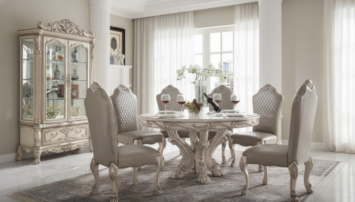 Set da pranzo Ess Gruppo Tavolo in legno Tavoli Set completo 7 pezzi Tavolo da pranzo 6x sedie