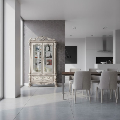 Vetrina credenza armadi design mobili italiani armadio lusso barocco legno