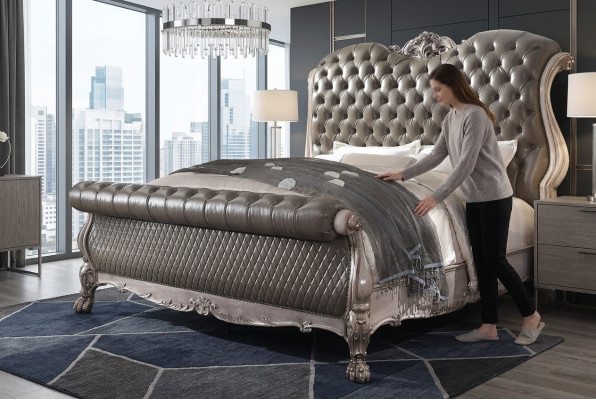 Letto Matrimoniale Letti Hotel 180x200 Mobili Italiani di lusso Barocco
