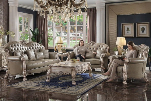 Barocco Chesterfield Set di divani classici Divano Mobili Composizione divano Divani Nuovi