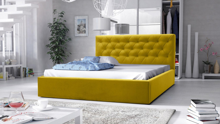 Letto di lusso matrimoniale stile mobili camera da letto hotel letti 180x200 Chesterfield
