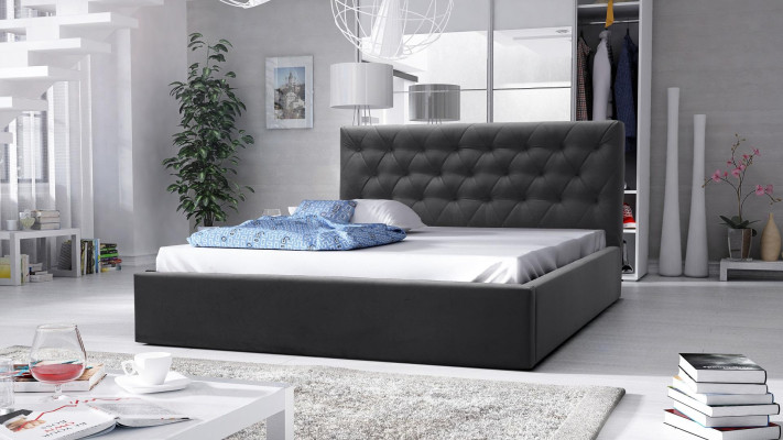 Letto di lusso matrimoniale stile mobili camera da letto hotel letti 180x200 Chesterfield