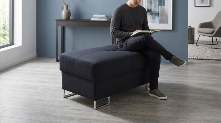 Sgabello Poggiapiedi Poggiaoggetti Chaise longue Panca Velluto Tessuto