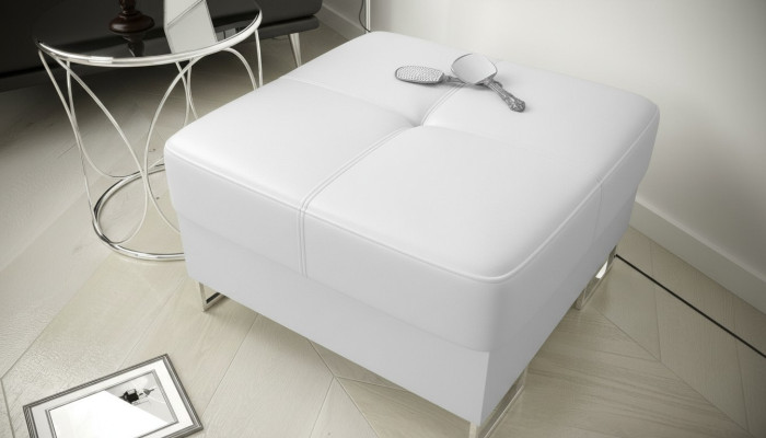 Ottomana Pouf Tessuto Tessile Design Ottomano Panchina Poggiapiedi Lounge Sgabello Club