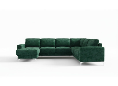 Design Moderno Divano ad Angolo a U, Nuova Area Salotto con Divano Imbottito, Divano Componibile