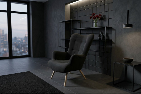 Poltrona lussuosa Sedia Imbottita Cocktail Relax Bar Lounge Club Sedie Mobili Design