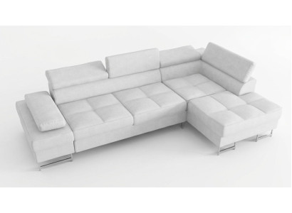 Divani a L Divano Divano Imbottito Design di Divani Angolari Tessuto Pelle Nuovo