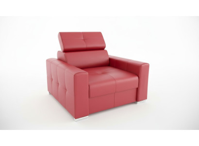 Poltrona Moderna Lounge Club Soggiorno Moderno Tessuto Rosso Mobili Creativi