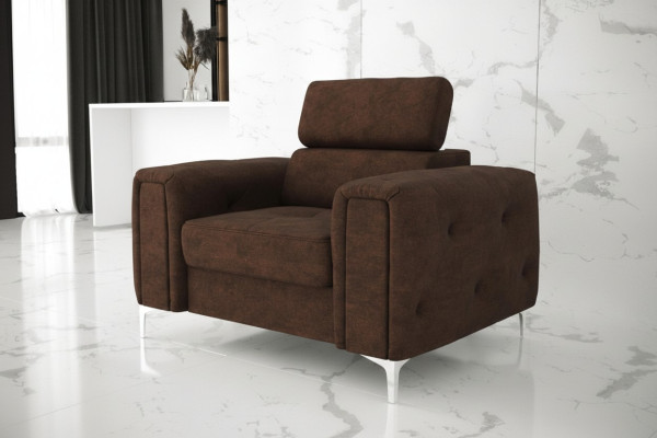 Divano in tessuto Poltrone imbottite Tessuto Nuovo Poltrona Chesterfield Divano TV 1 posto