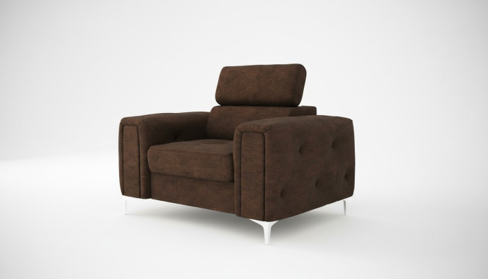 Divano in tessuto Poltrone imbottite Tessuto Nuovo Poltrona Chesterfield Divano TV 1 posto
