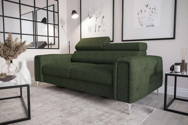 Design divani poltrone di lusso divano divano sedile pelle tessuto nuovo 186x100cm