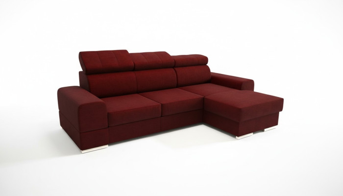Soggiorno funzionale letto stoffa divano angolare a L divano design tessile divani