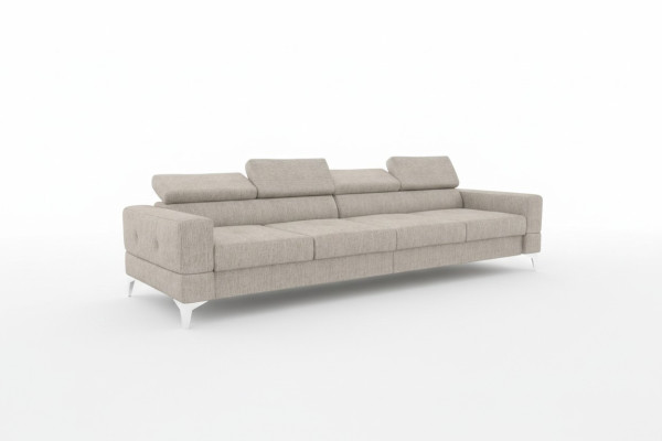 Soggiorno Divano Divano imbottito Sofa xxl Design Divano 4 posti Tessuto Big Nuovo