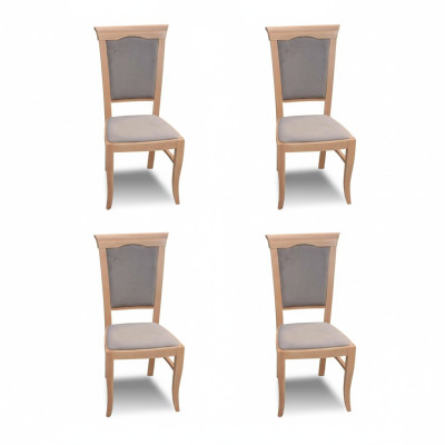 Moderne sedie classiche in stile country house. Set di 4 sedie in stile classico country house.