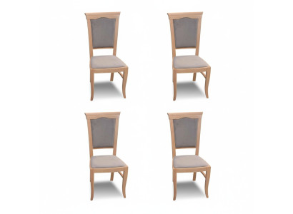 Moderne sedie classiche in stile country house. Set di 4 sedie in stile classico country house.