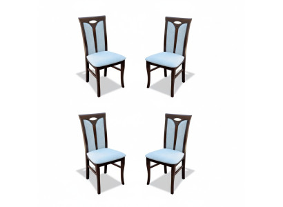 Sedile Cuscino Tavola Sedia Set Legno Pantografo Nuovo Gruppo 4 Sedie