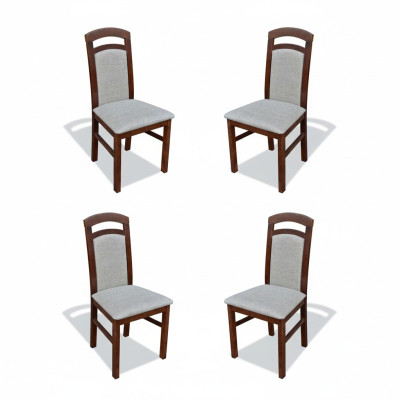 Sala da pranzo Set di sedie Poltrona Imbottitura Design 4 sedie Set di gruppo Gastro Nuovo
