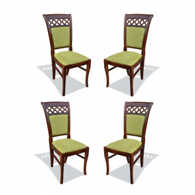 Gruppo Tessile Nuova sala da pranzo Ristorante Nuovo Design Sedia 4x Set di sedie Poltroncina Nuovo