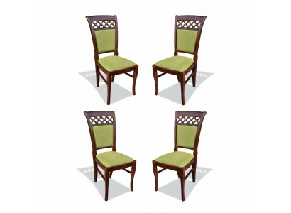 Gruppo Tessile Nuova sala da pranzo Ristorante Nuovo Design Sedia 4x Set di sedie Poltroncina Nuovo