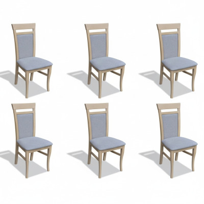 Set completo gruppo salotto 6 pezzi grigio, set di sedie da pranzo nuove  Set completo di salotto 6 pezzi grigio, set di nuove sedie da pranzo
