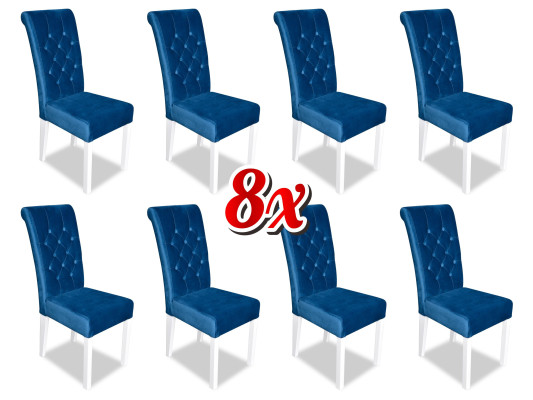Poltrone Chesterfield x8 multicolore Poltrone di lusso progettate Sgabelli Imbottiti Sedie a sdraio